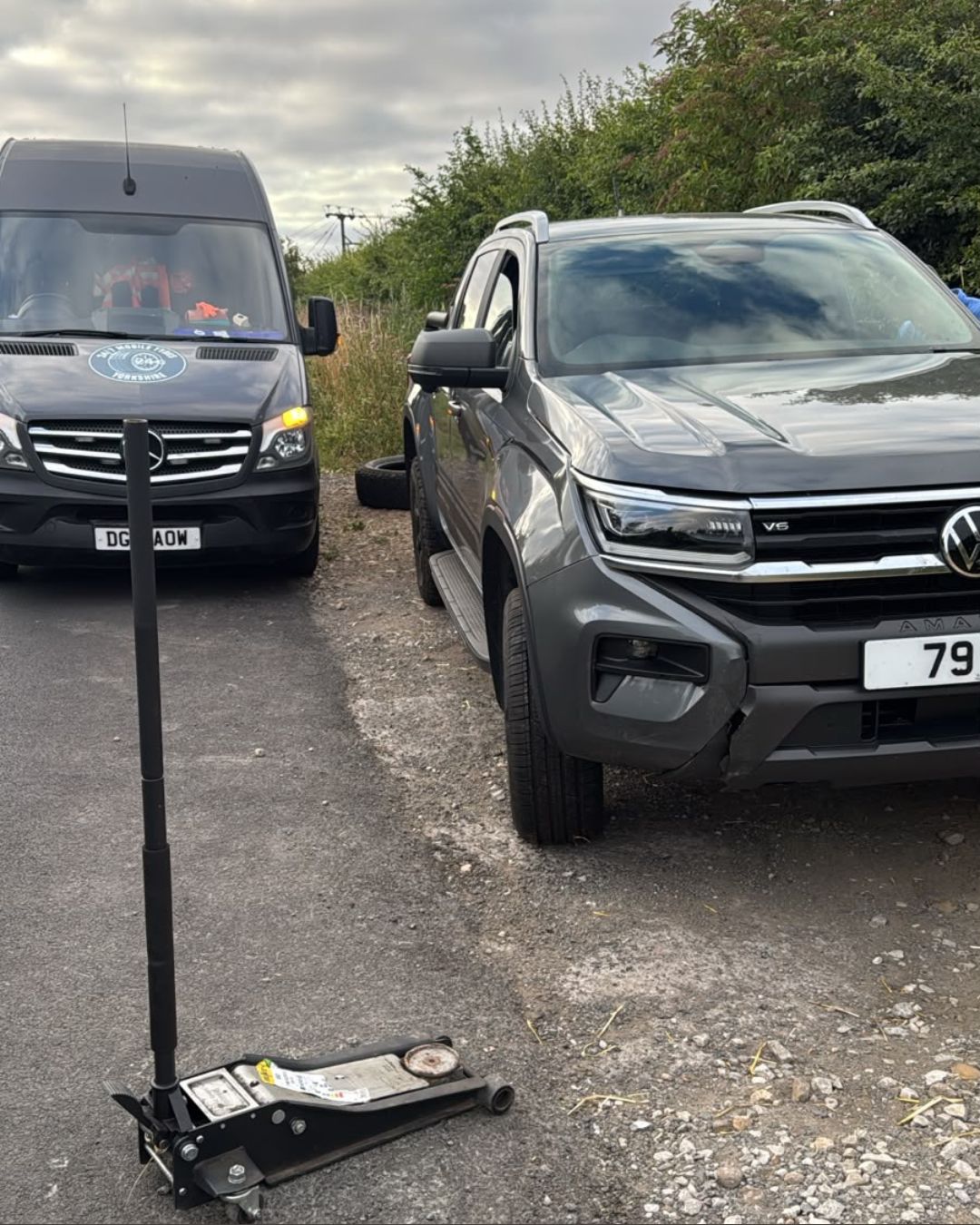 Completed mobile tyre fitting job, Chorlton