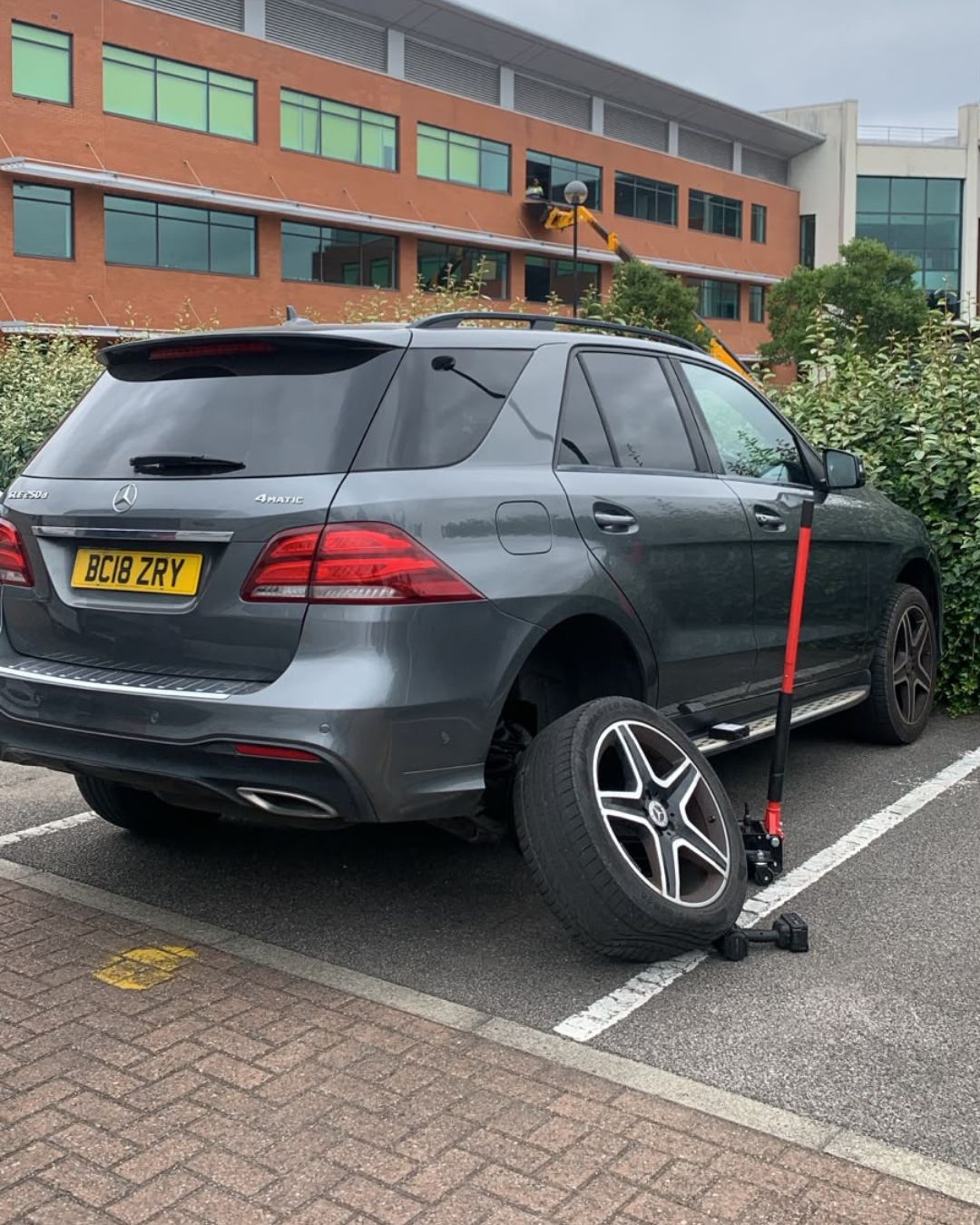 Completed mobile tyre fitting job, Manchester